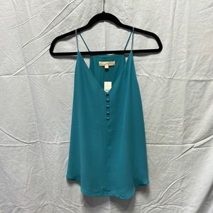 LOFT turquoise tank top blouse, size M, perfect condition, new with tags